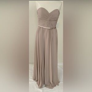 A-Line/Princess Sweetheart Sleeveless Floor-Length Chiffon Bridesmaid Dress